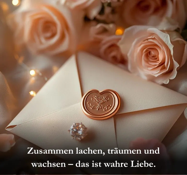 Zusammen lachen, träumen und wachsen – das ist wahre Liebe.