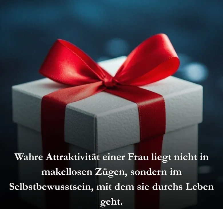 Wahre Attraktivität einer Frau liegt nicht in makellosen Zügen, sondern im Selbstbewusstsein, mit dem sie durchs Leben geht.