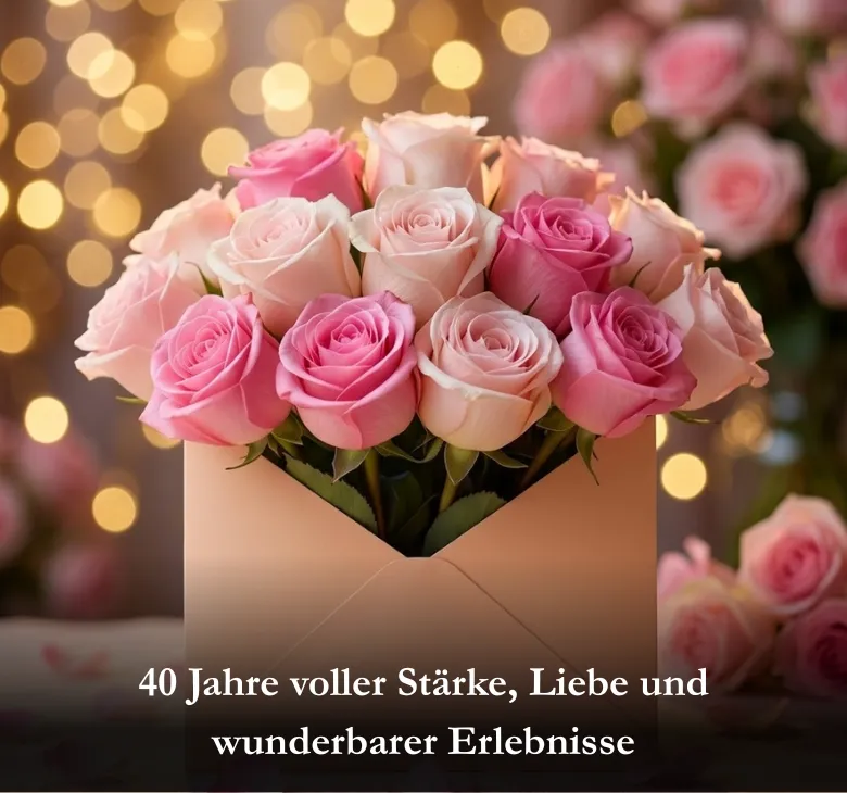 40 Jahre voller Stärke, Liebe und wunderbarer Erlebnisse