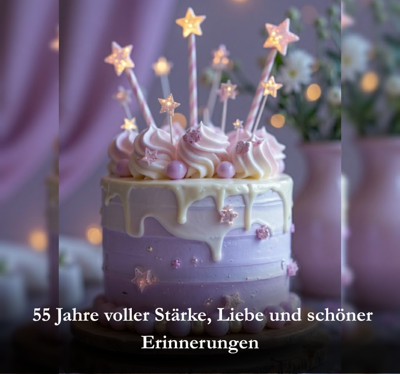 55 Jahre voller Stärke, Liebe und schöner Erinnerungen
