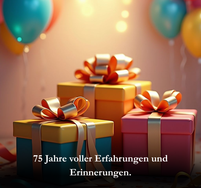 75 Jahre voller Erfahrungen und Erinnerungen