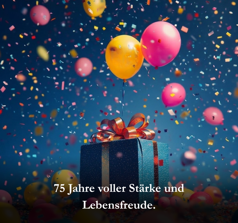 75 Jahre voller Stärke und Lebensfreude