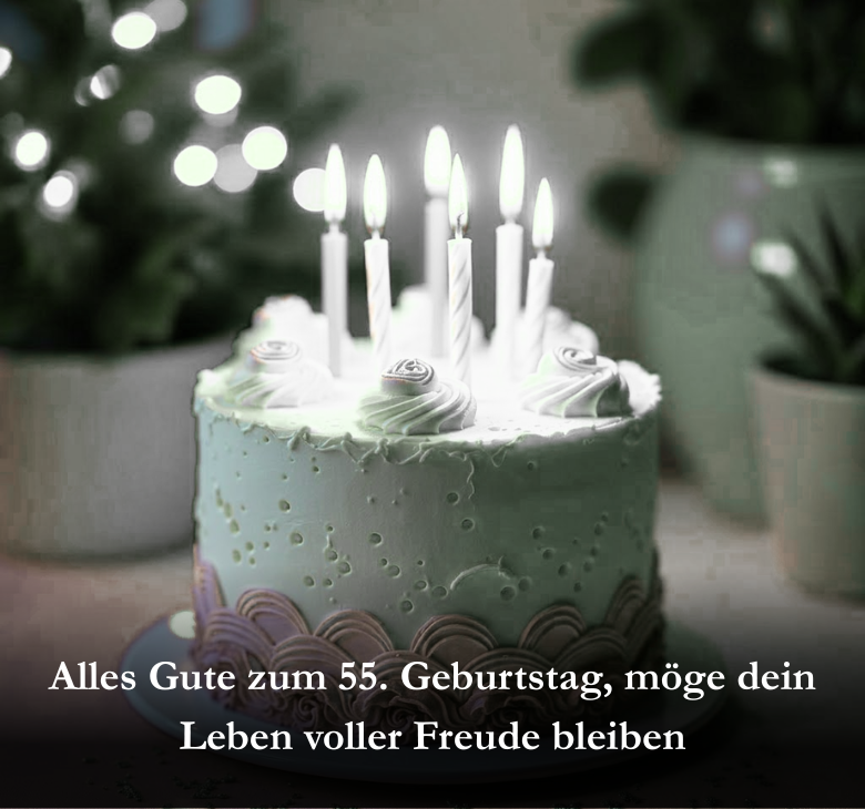 Alles Gute zum 55. Geburtstag, möge dein Leben voller Freude bleiben