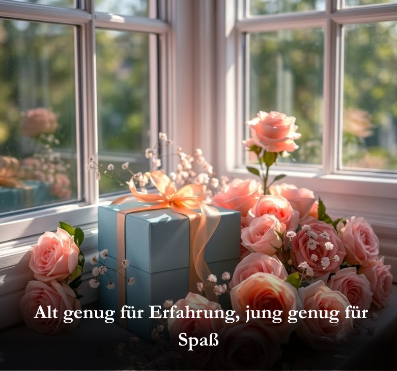  Alt genug für Erfahrung, jung genug für Spaß