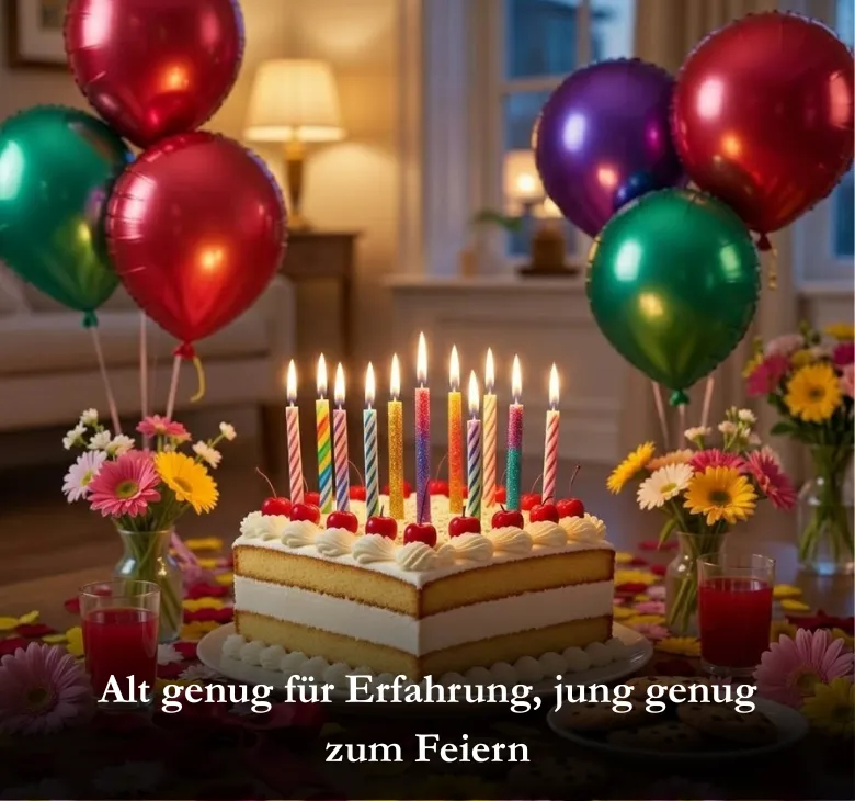 Alt genug für Erfahrung, jung genug zum Feiern