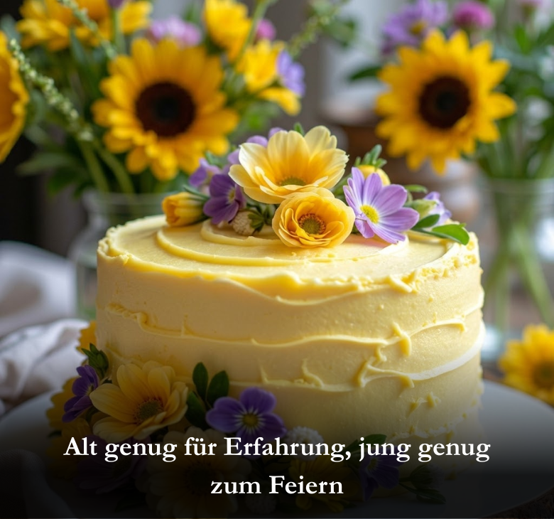 Alt genug für Erfahrung, jung genug zum Feiern