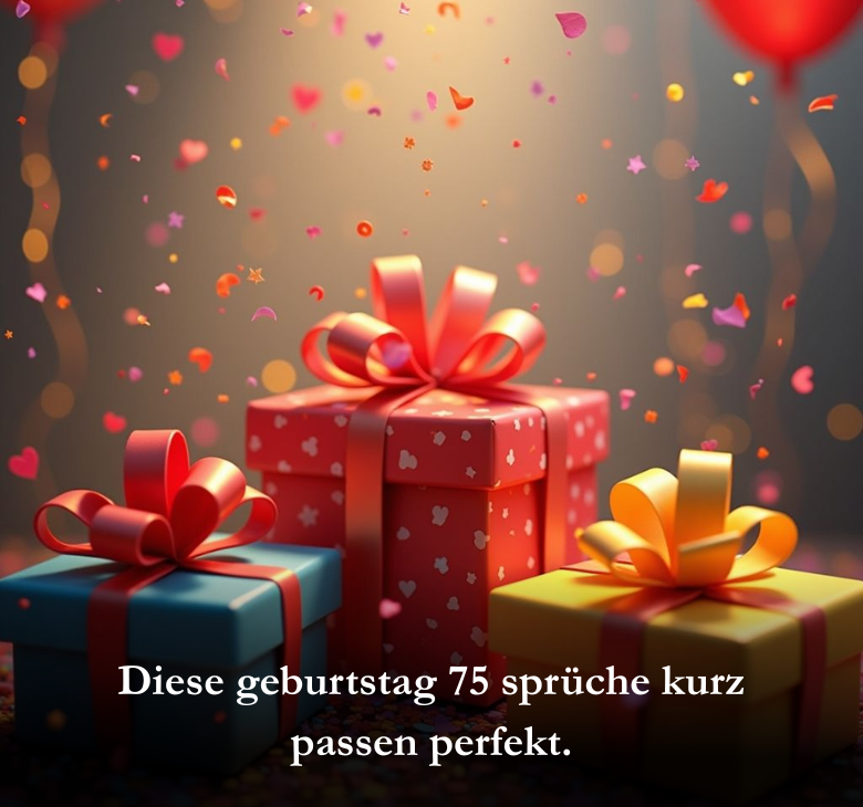 Diese geburtstag 75 sprüche kurz passen perfekt