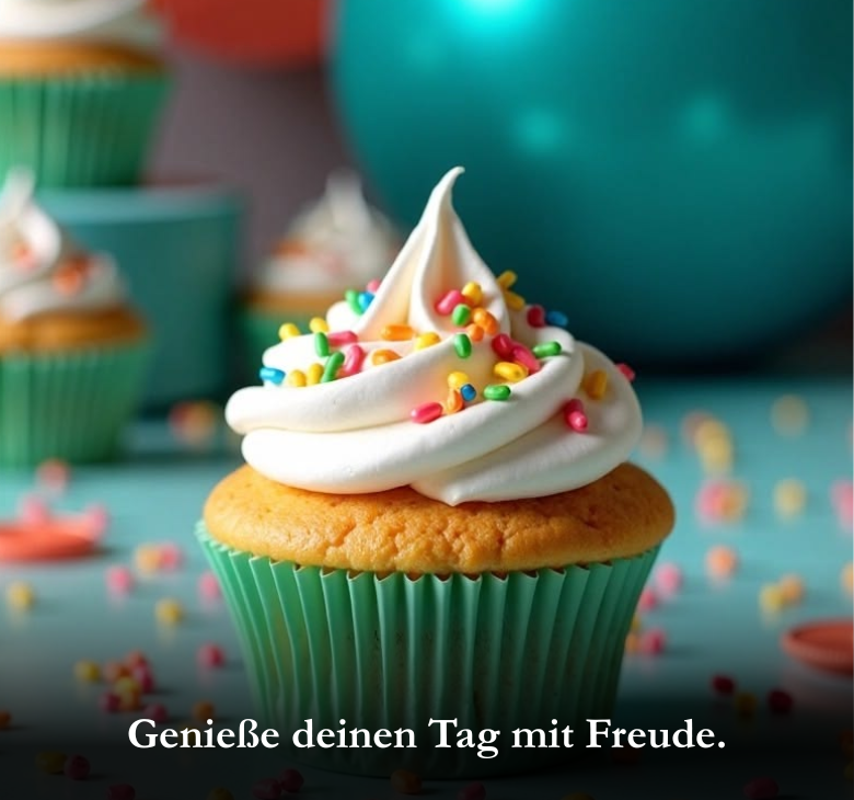 Genieße deinen Tag mit Freude