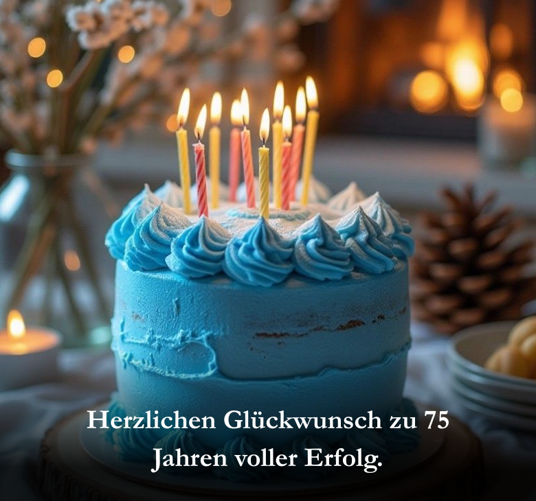 Herzlichen Glückwunsch zu 75 Jahren voller Erfolg