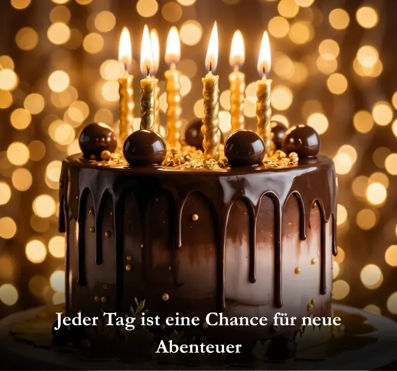 Jeder Tag ist eine Chance für neue Abenteuer
