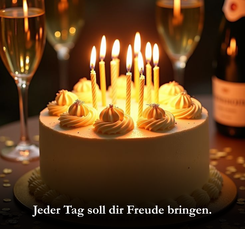 Jeder Tag soll dir Freude bringen