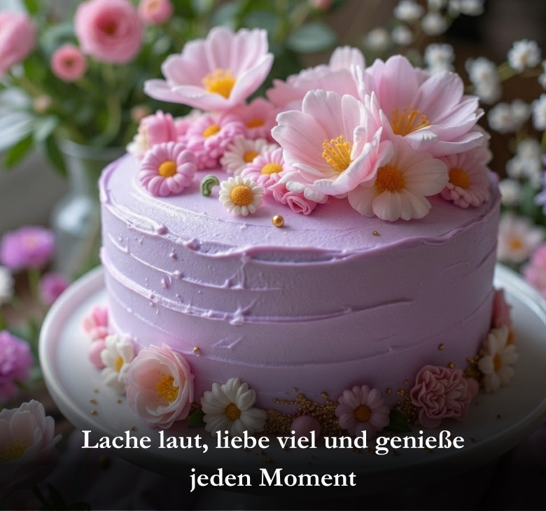 Lache laut, liebe viel und genieße jeden Moment