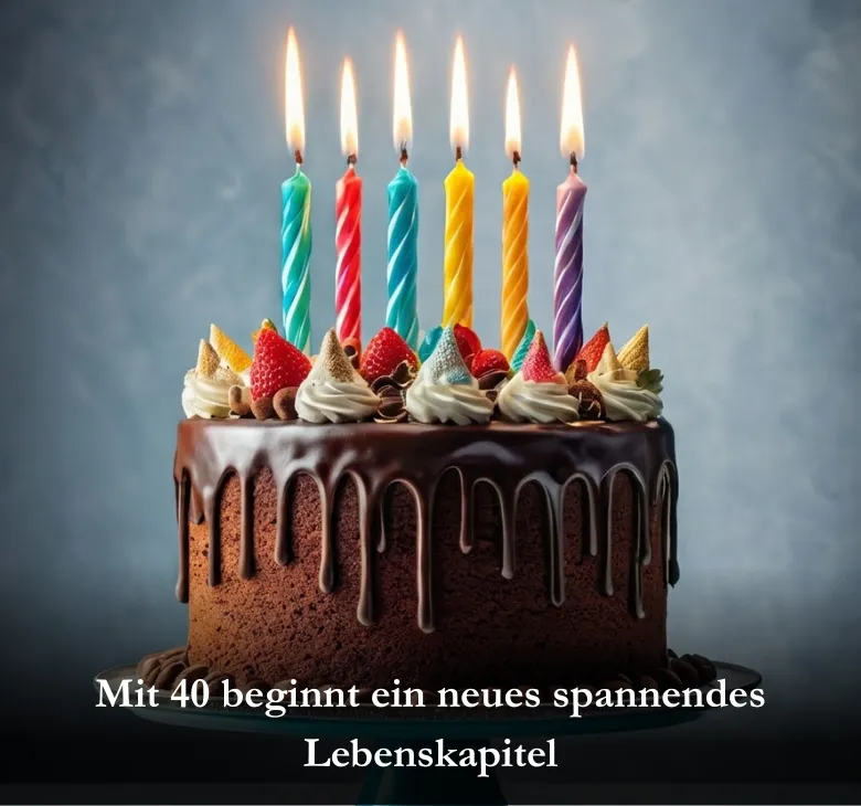 Mit 40 beginnt ein neues spannendes Lebenskapitel
