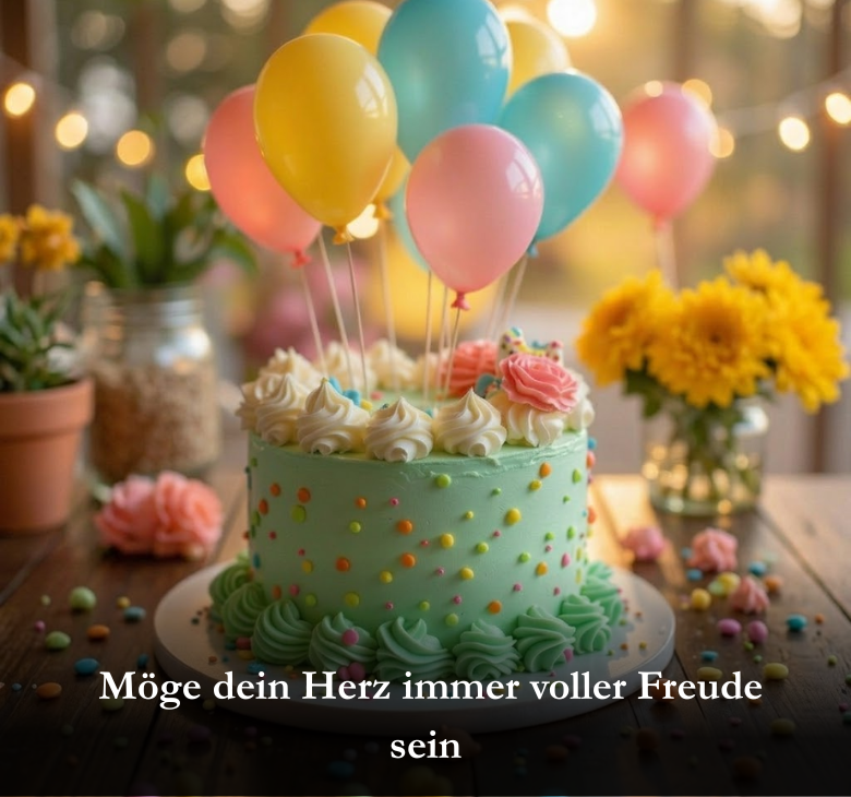 Möge dein Herz immer voller Freude sein