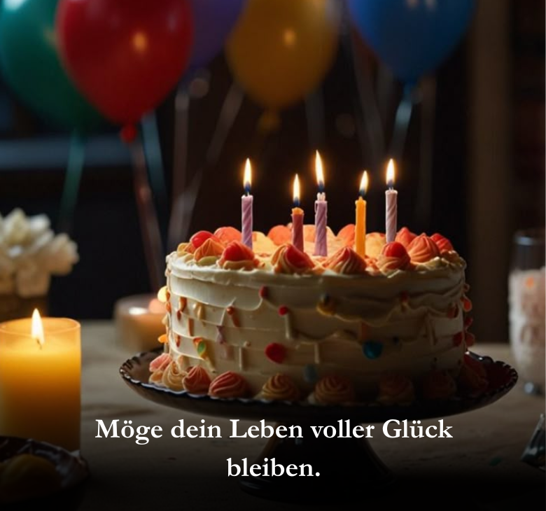 Möge dein Leben voller Glück bleiben