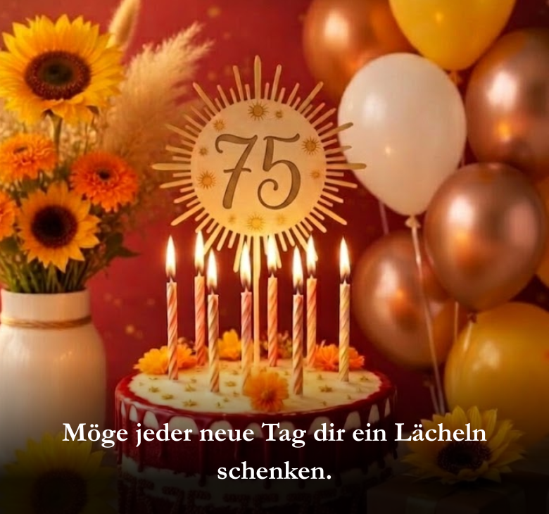Möge jeder neue Tag dir ein Lächeln schenken