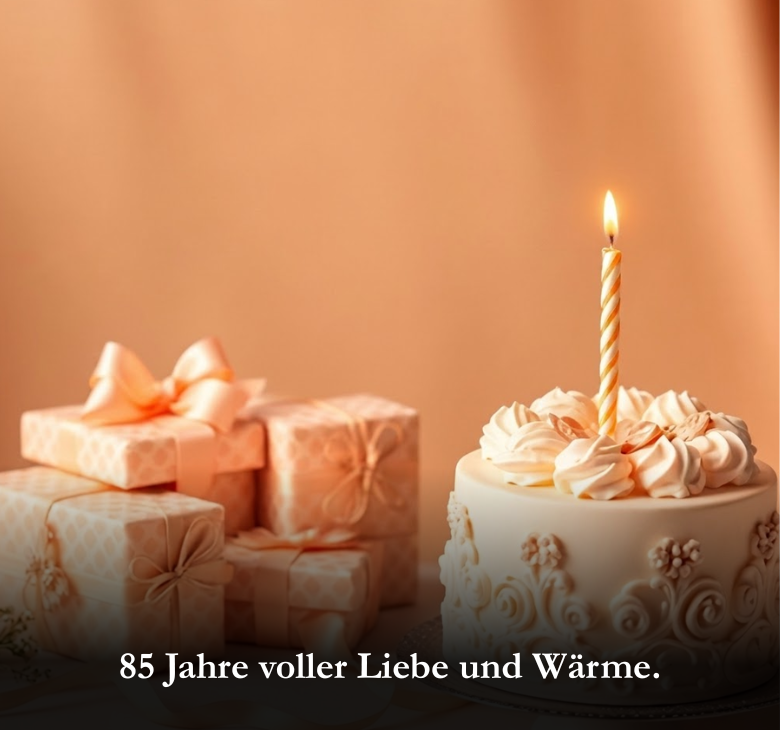 85 Jahre voller Liebe und Wärme