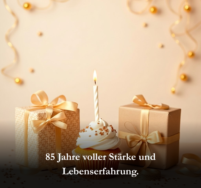 85 Jahre voller Stärke und Lebenserfahrung