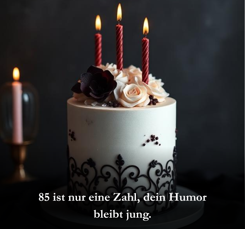 85 ist nur eine Zahl, dein Humor bleibt jung