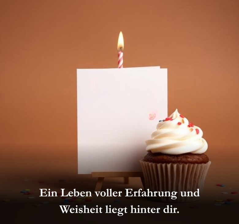 Ein Leben voller Erfahrung und Weisheit liegt hinter dir