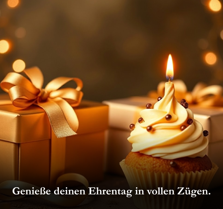 Genieße deinen Ehrentag in vollen Zügen
