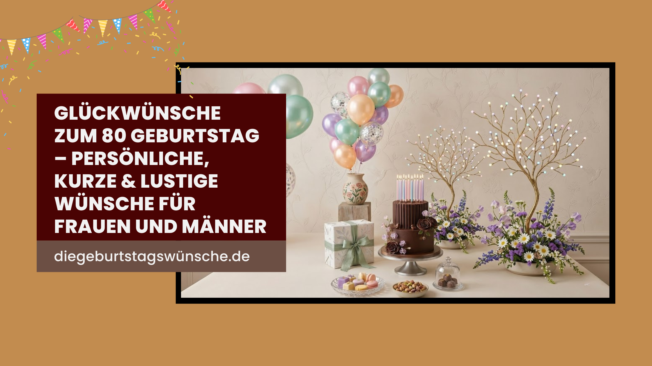 Glückwünsche zum 80 Geburtstag  – Persönliche, kurze & lustige Wünsche für Frauen und Männer