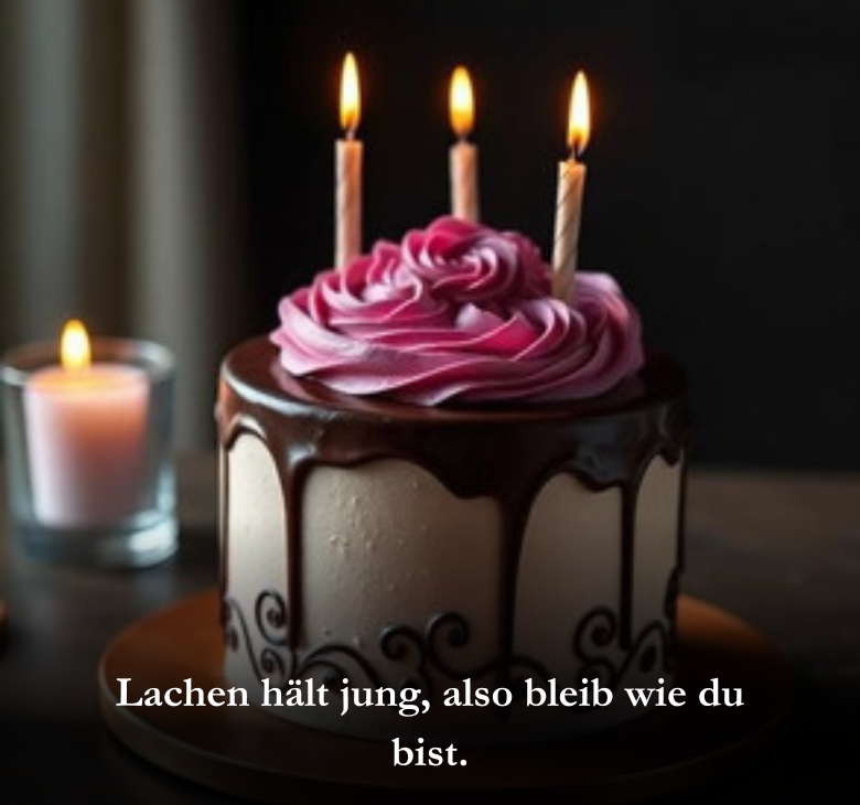 Lachen hält jung, also bleib wie du bist