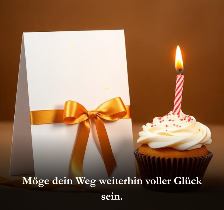 Möge dein Weg weiterhin voller Glück sein