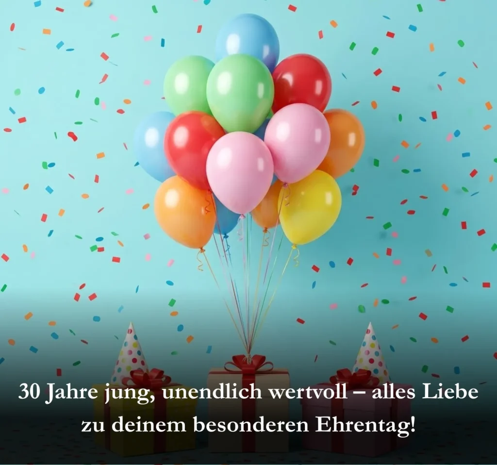 30 Jahre jung, unendlich wertvoll – alles Liebe zu deinem besonderen Ehrentag!