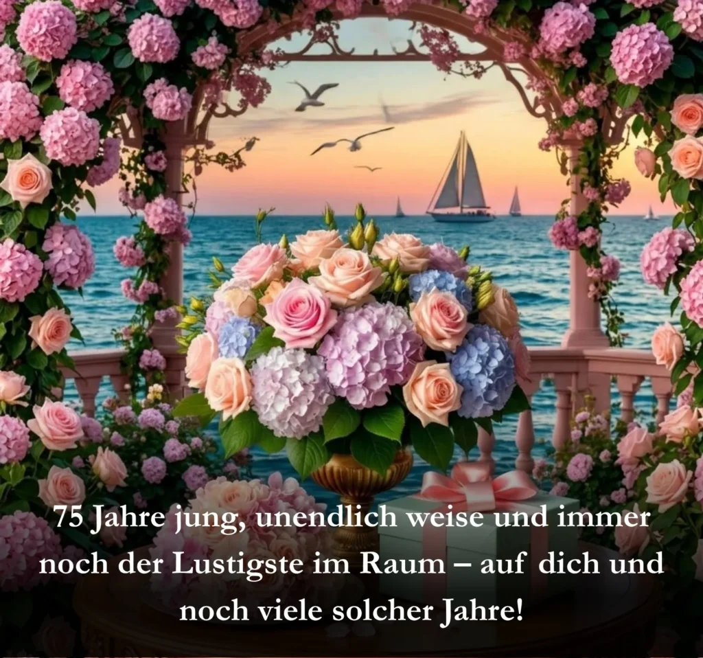 75 Jahre jung, unendlich weise und immer noch der Lustigste im Raum – auf dich und noch viele solcher Jahre!
