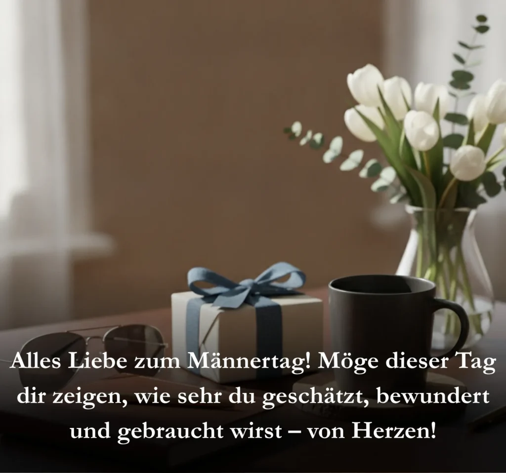 Alles Liebe zum Männertag! Möge dieser Tag dir zeigen, wie sehr du geschätzt, bewundert und gebraucht wirst – von Herzen!