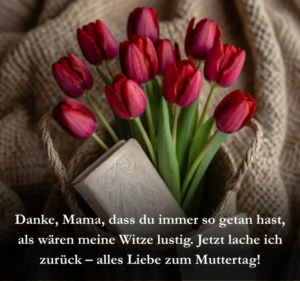 Danke, Mama, dass du immer so getan hast, als wären meine Witze lustig. Jetzt lache ich zurück – alles Liebe zum Muttertag!