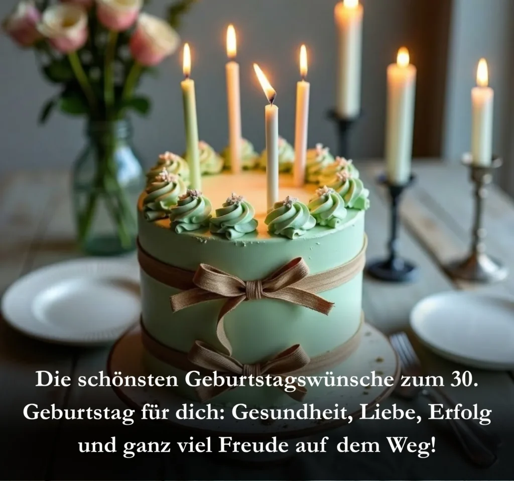 Die schönsten Geburtstagswünsche zum 30. Geburtstag für dich: Gesundheit, Liebe, Erfolg und ganz viel Freude auf dem Weg!