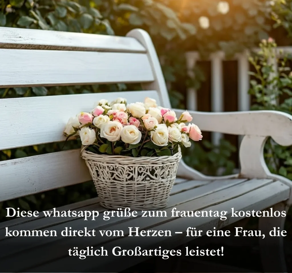 Diese whatsapp grüße zum frauentag kostenlos kommen direkt vom Herzen – für eine Frau, die täglich Großartiges leistet!
