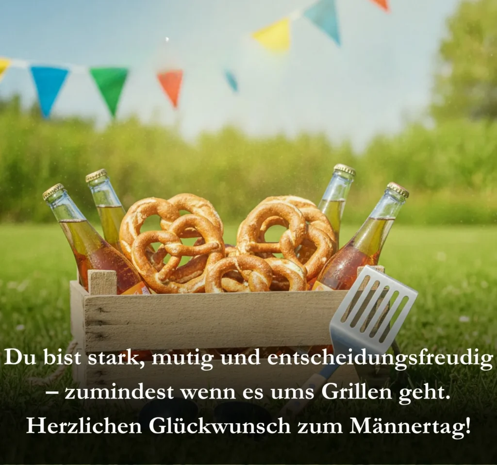 Du bist stark, mutig und entscheidungsfreudig – zumindest wenn es ums Grillen geht. Herzlichen Glückwunsch zum Männertag!