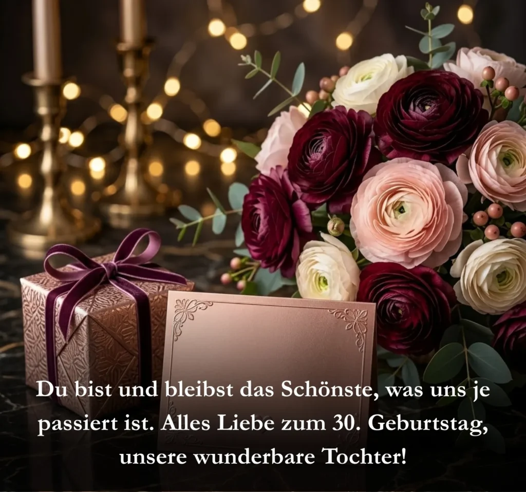 Du bist und bleibst das Schönste, was uns je passiert ist. Alles Liebe zum 30. Geburtstag, unsere wunderbare Tochter!