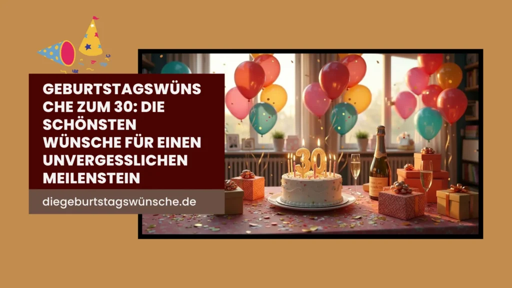 Geburtstagswünsche zum 30 Die schönsten Wünsche für einen unvergesslichen Meilenstein