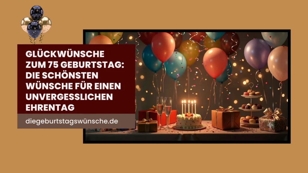 Glückwünsche zum 75 Geburtstag Die schönsten Wünsche für einen unvergesslichen Ehrentag