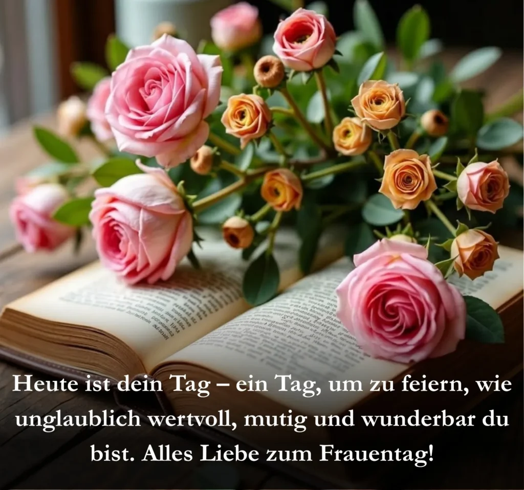 Heute ist dein Tag – ein Tag, um zu feiern, wie unglaublich wertvoll, mutig und wunderbar du bist. Alles Liebe zum Frauentag!