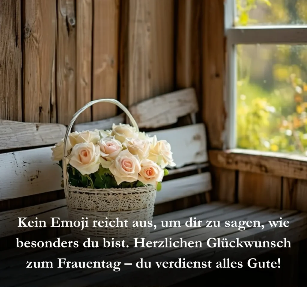 Kein Emoji reicht aus, um dir zu sagen, wie besonders du bist. Herzlichen Glückwunsch zum Frauentag – du verdienst alles Gute!