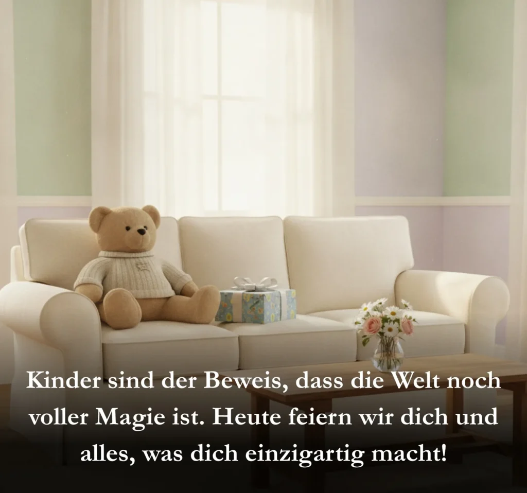 Kinder sind der Beweis, dass die Welt noch voller Magie ist. Heute feiern wir dich und alles, was dich einzigartig macht!