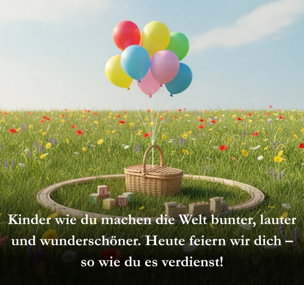 Kinder wie du machen die Welt bunter, lauter und wunderschöner. Heute feiern wir dich – so wie du es verdienst!