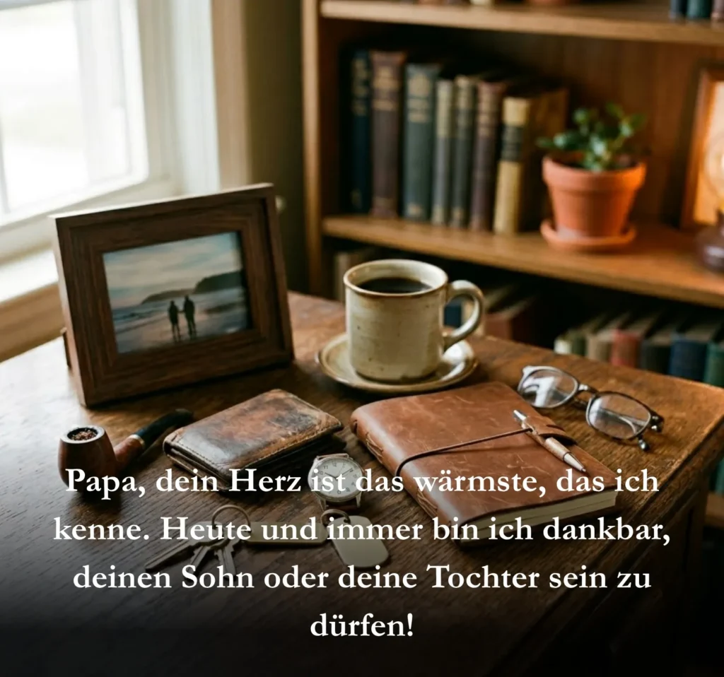 Papa, dein Herz ist das wärmste, das ich kenne. Heute und immer bin ich dankbar, deinen Sohn oder deine Tochter sein zu dürfen!