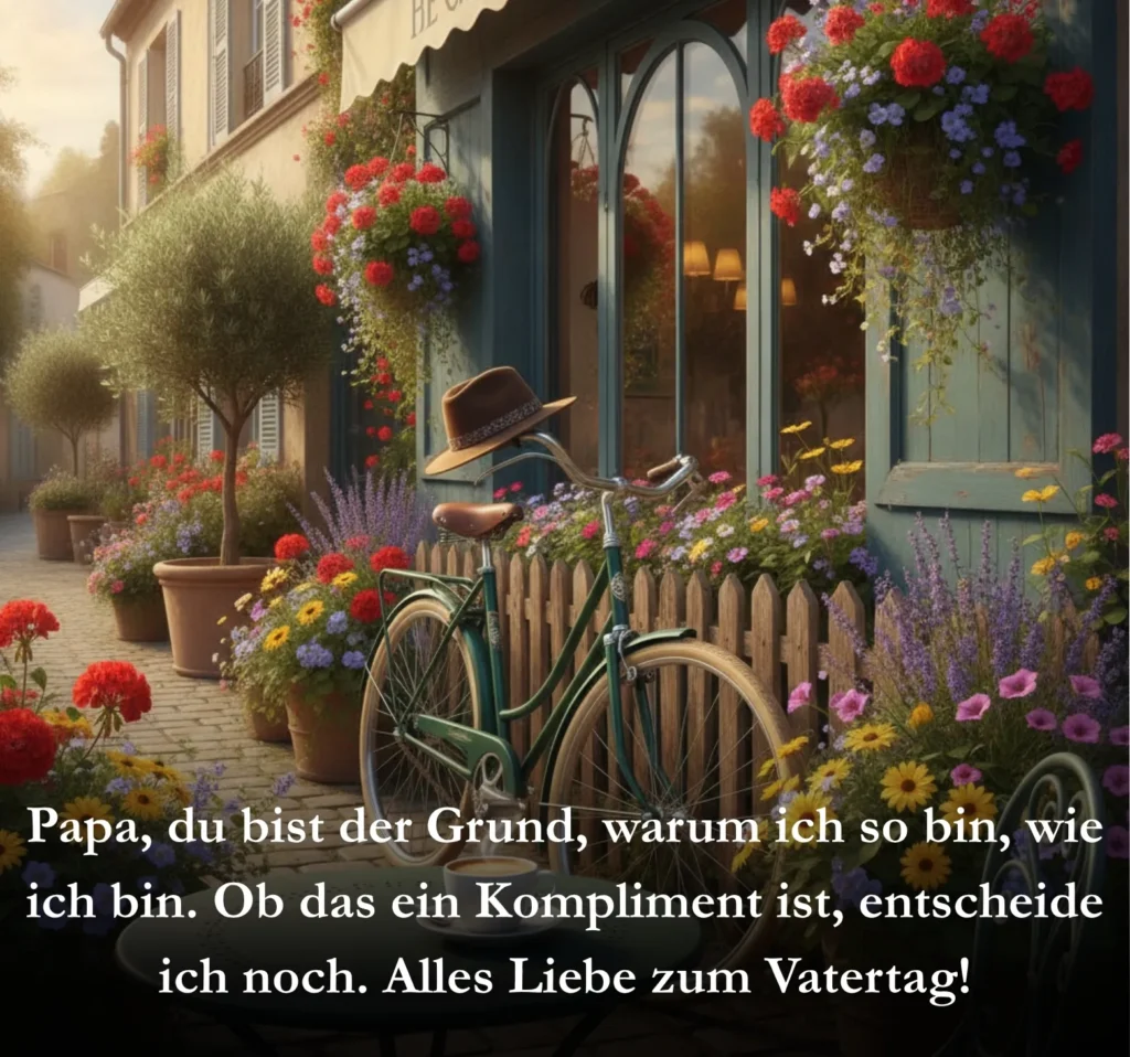Papa, du bist der Grund, warum ich so bin, wie ich bin. Ob das ein Kompliment ist, entscheide ich noch. Alles Liebe zum Vatertag!