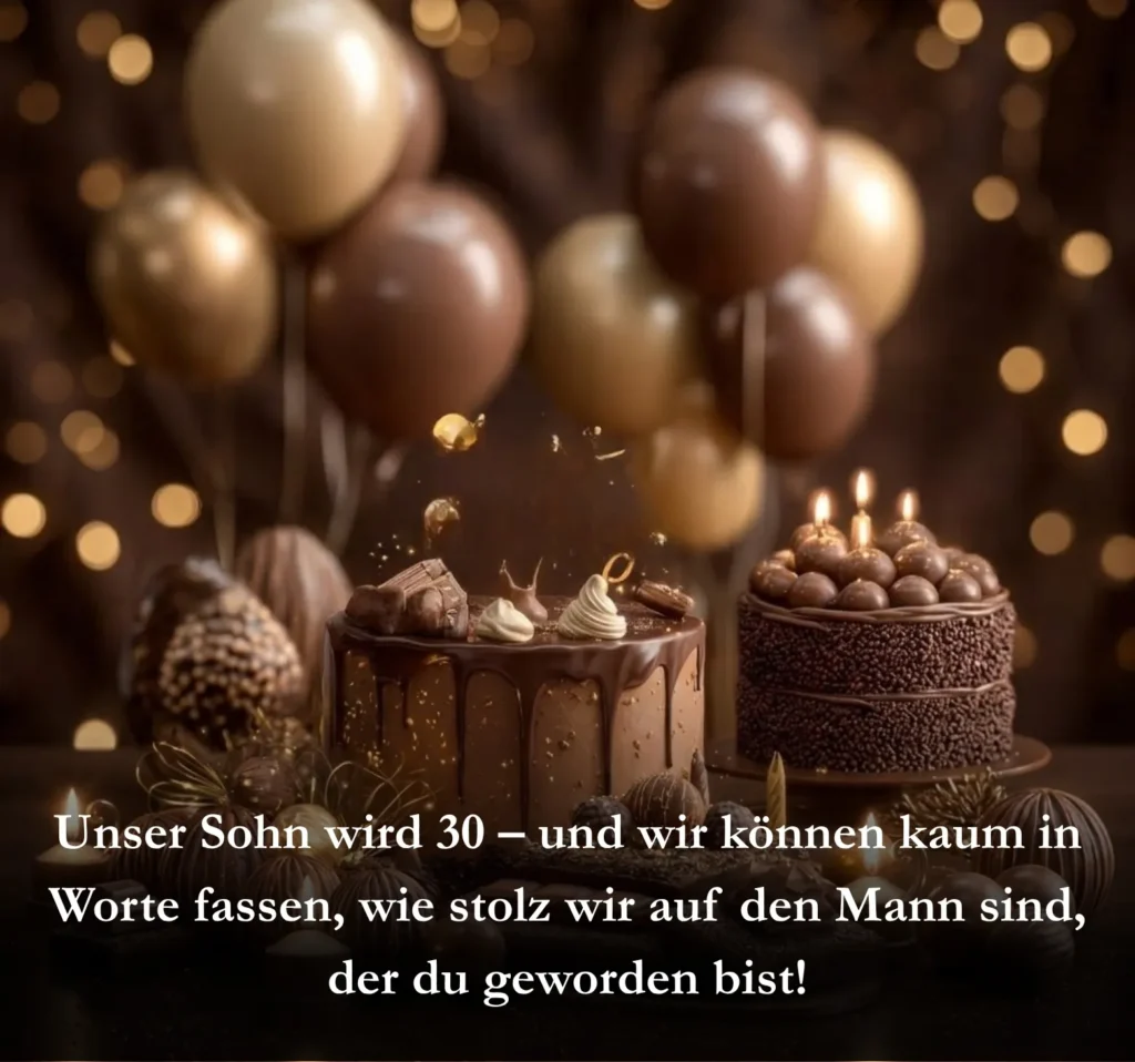 Unser Sohn wird 30 – und wir können kaum in Worte fassen, wie stolz wir auf den Mann sind, der du geworden bist!
