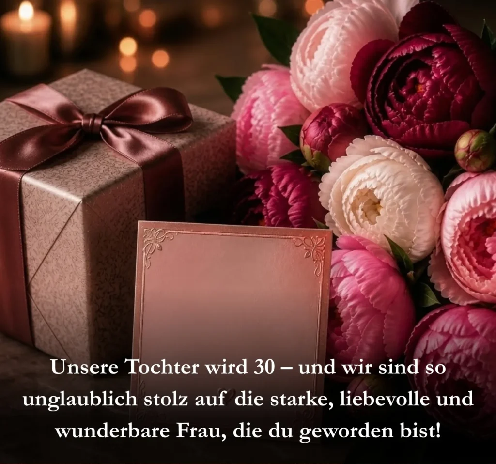 Unsere Tochter wird 30 – und wir sind so unglaublich stolz auf die starke, liebevolle und wunderbare Frau, die du geworden bist!